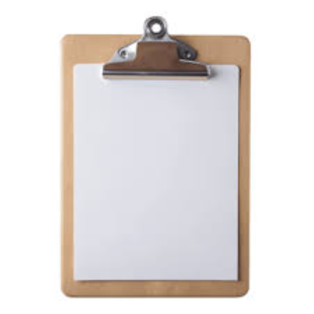 CLIP BOARD TRANSPARENT B0003